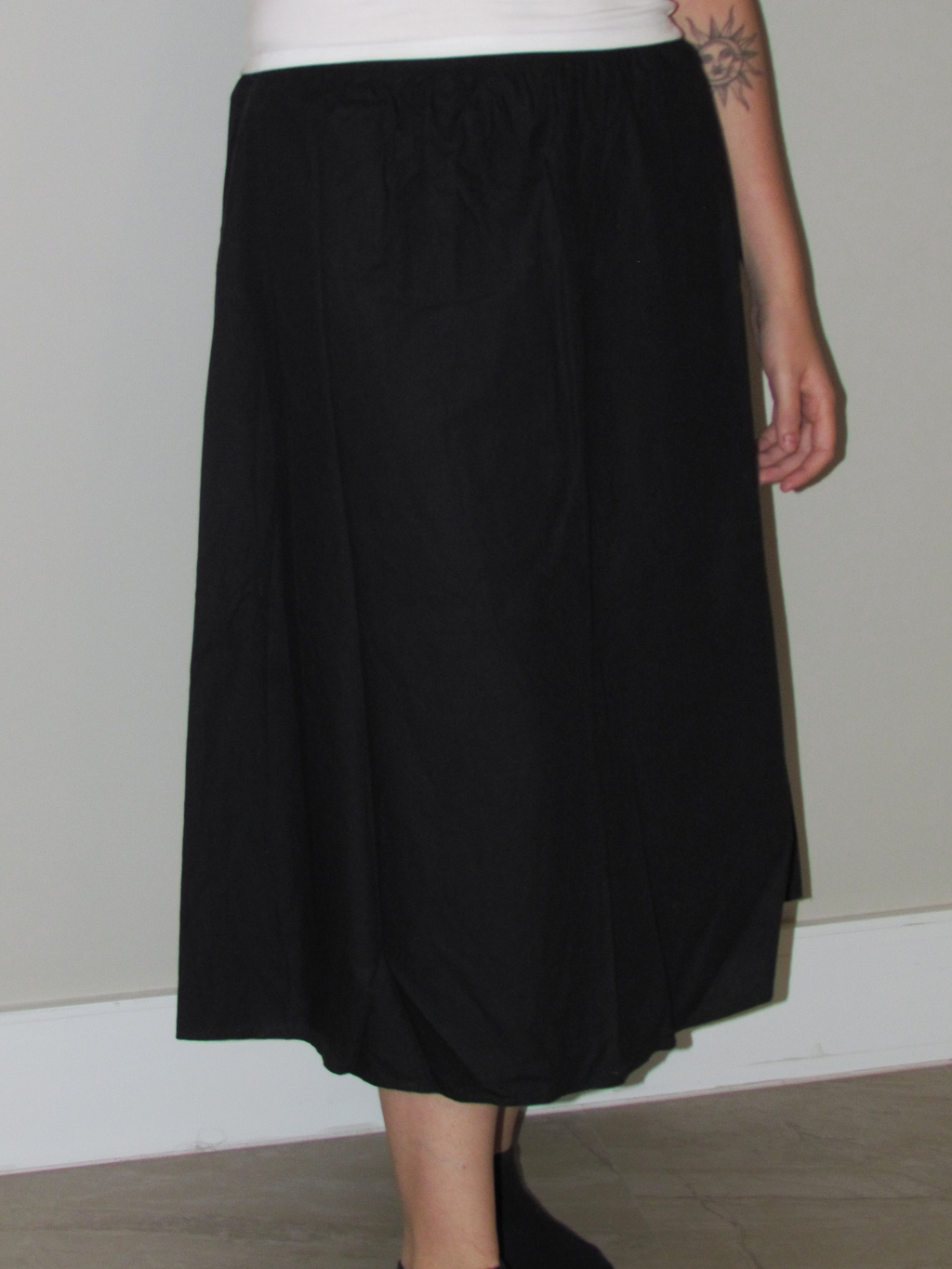Saia Preta Midi Hering - 38