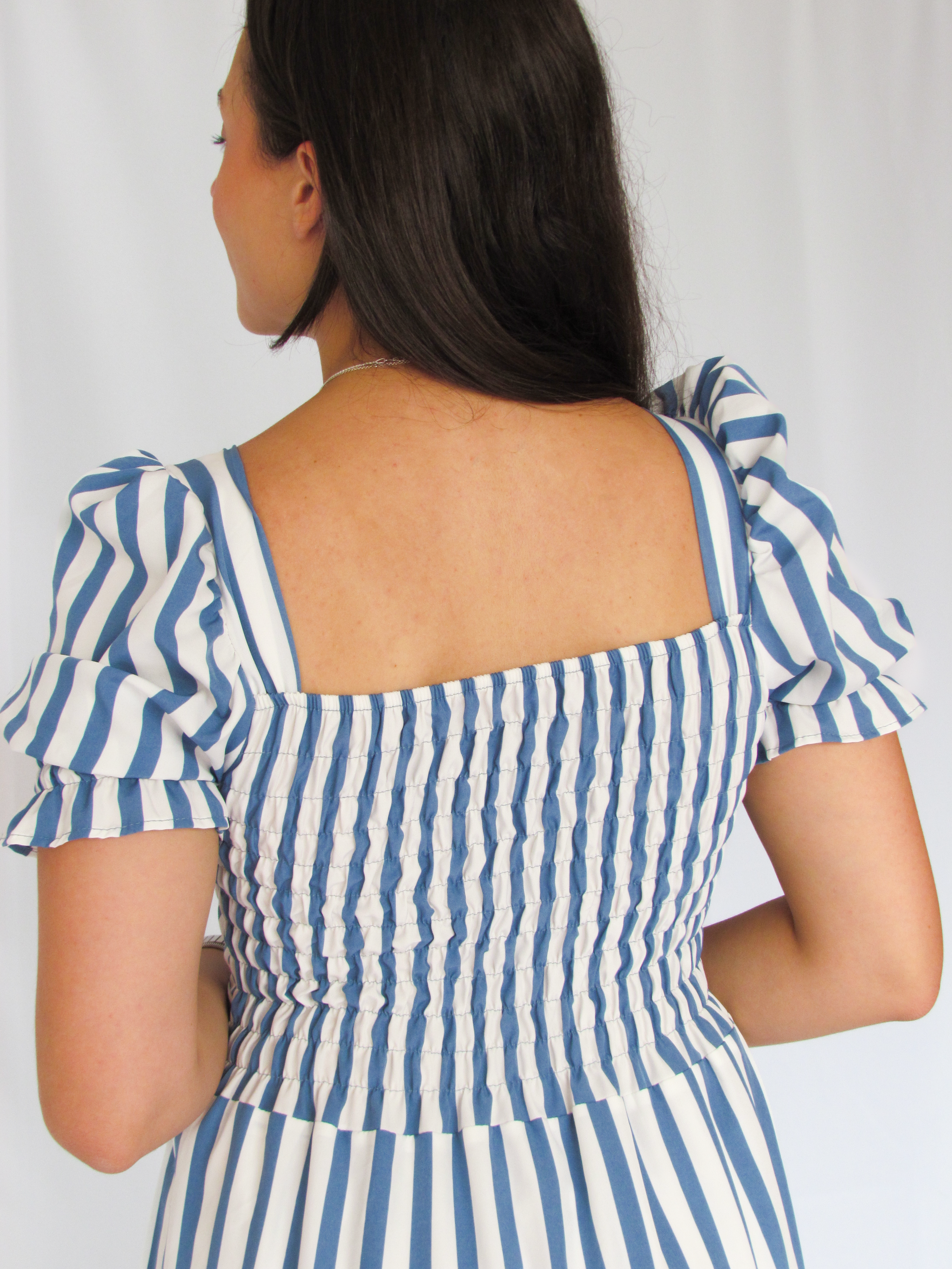 Vestido Longo Listrado - M