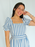 Vestido Longo Listrado - M