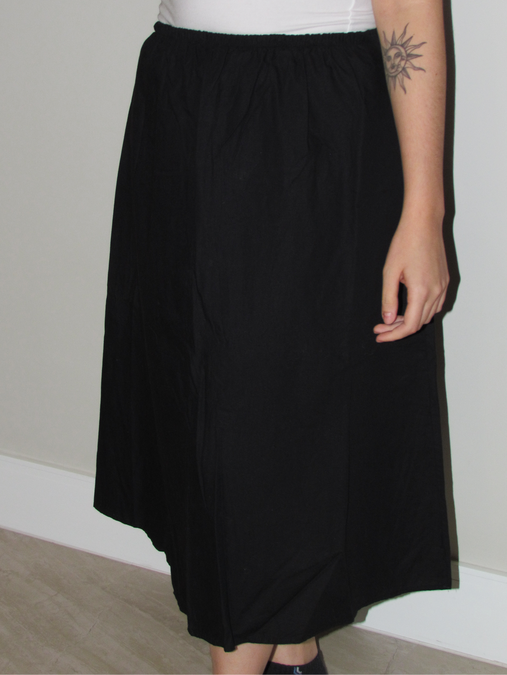 Saia Preta Midi Hering - 38