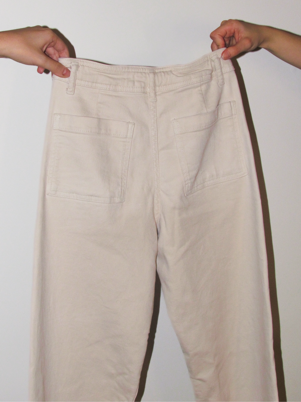 Calça Jeans feminina Bege Zara - PP