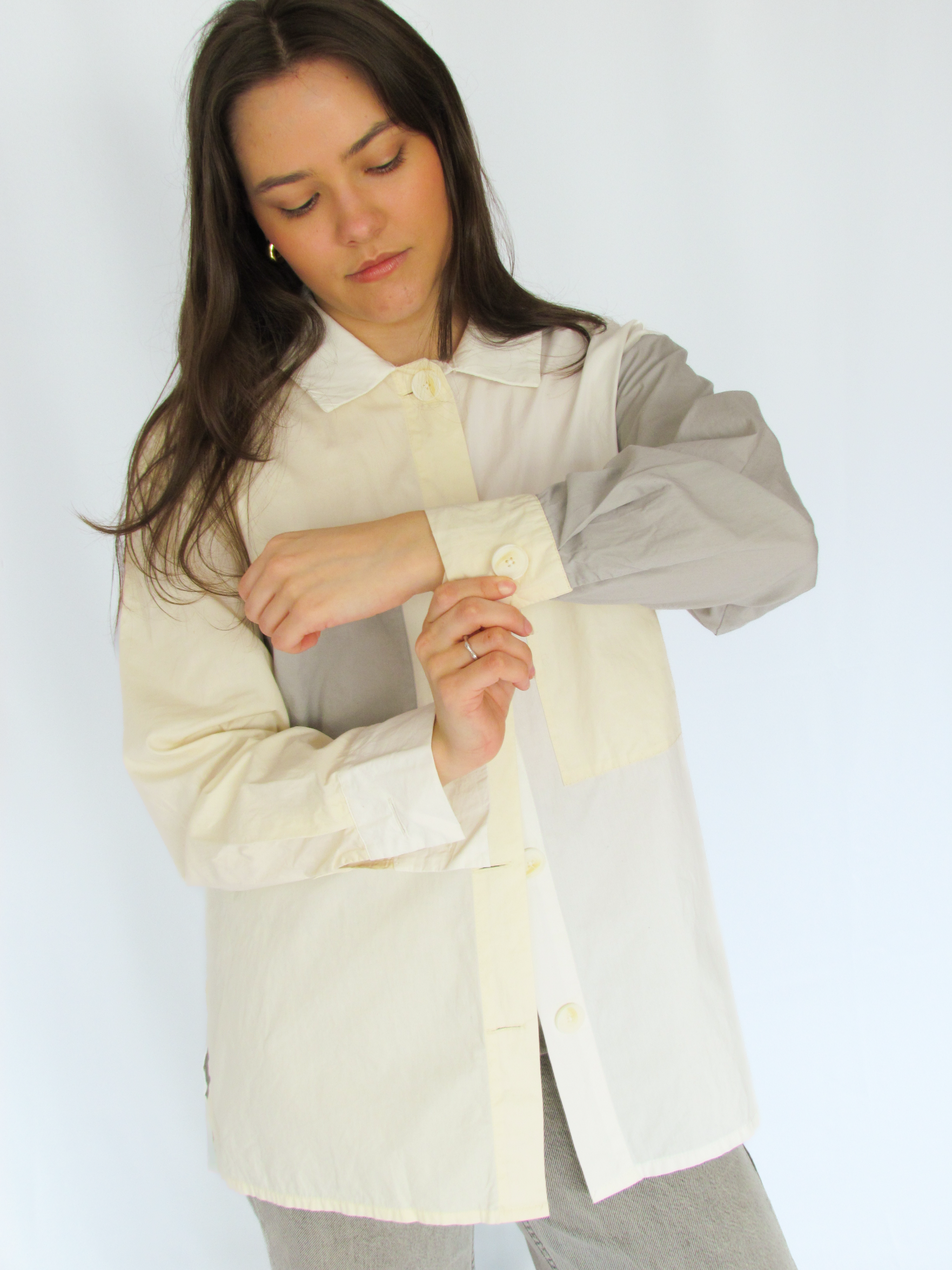 Camisa Social Colorblock C&A